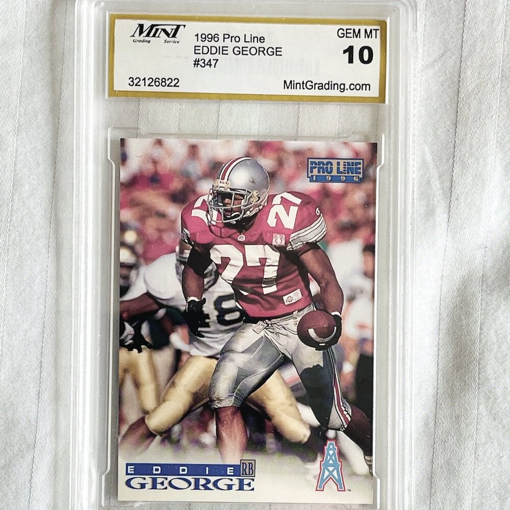 1996 PRO LINE ***EDDIE GEORGE #347. GEM MT 10. LIKE NEW.